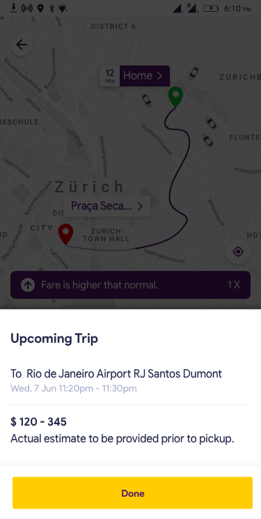 Upcoming trip